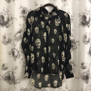 Skull blouse